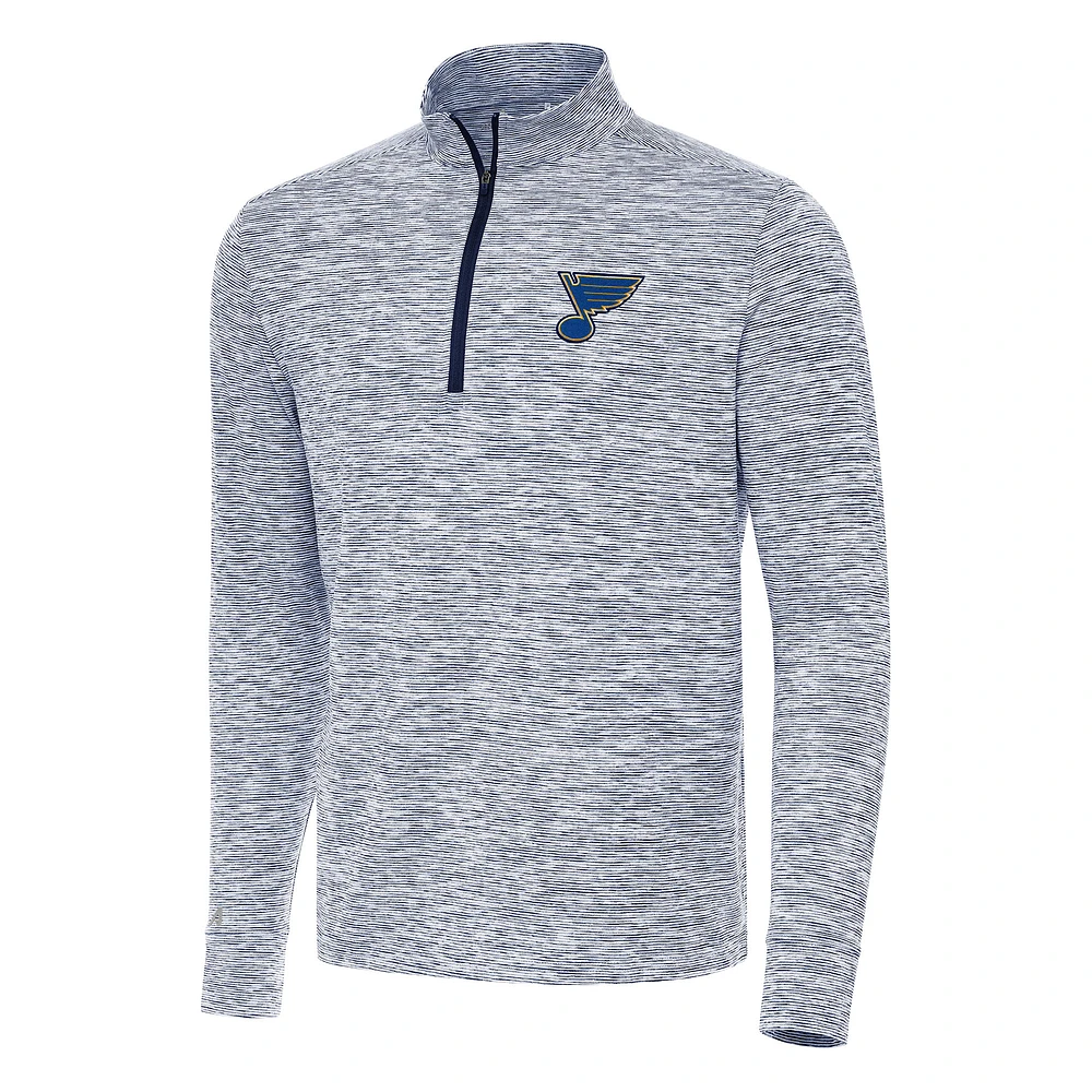 Men's Antigua Navy St. Louis Blues Cause Quarter-Zip Top