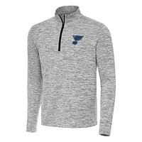 Men's Antigua Black St. Louis Blues Cause Quarter-Zip Top