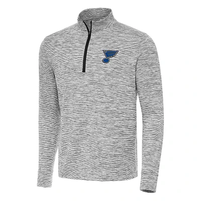 Men's Antigua Black St. Louis Blues Cause Quarter-Zip Top
