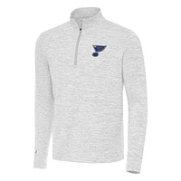 Men's Antigua Gray St. Louis Blues Cause Quarter-Zip Top