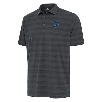 Men's Antigua Pewter St. Louis Blues Tunnel Polo