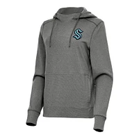 Women's Antigua Heather Seattle Kraken Justice Pullover Hoodie