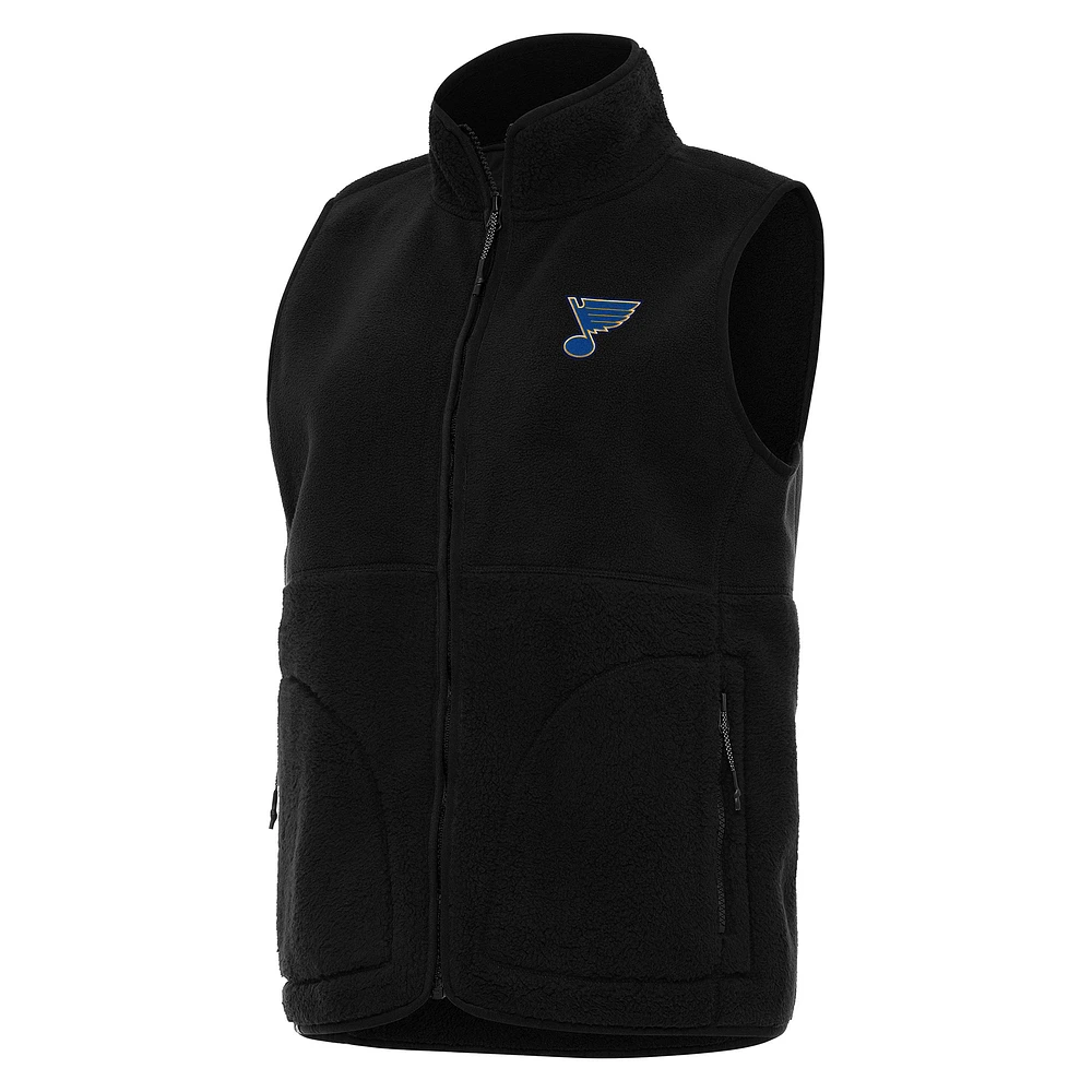 Women's Antigua St. Louis Blues Nostalgic Full-Zip Vest