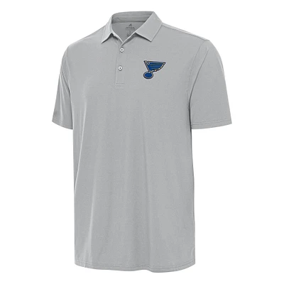 Men's Antigua Gray St. Louis Blues Era Polo