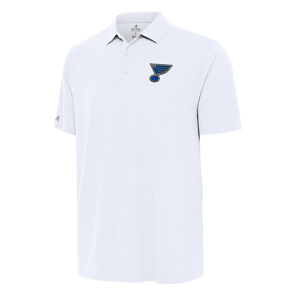 Men's Antigua White St. Louis Blues Era Polo