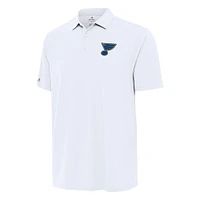 Men's Antigua White St. Louis Blues Era Polo