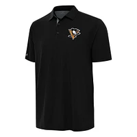 Men's Antigua Black Pittsburgh Penguins Era Polo