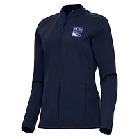 Women's Antigua  Navy New York Rangers Regard Full-Zip Jacket