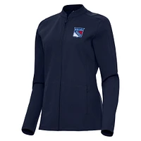 Women's Antigua  Navy New York Rangers Regard Full-Zip Jacket