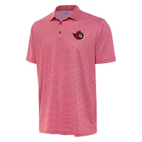 Men's Antigua Red/White Ottawa Senators Rings Polo