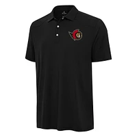 Men's Antigua  Black Ottawa Senators Western Polo