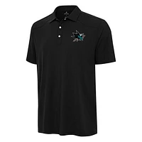Men's Antigua  Black San Jose Sharks Western Polo