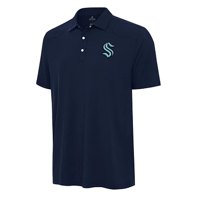 Men's Antigua  Navy Seattle Kraken Western Polo