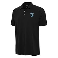 Men's Antigua  Black Seattle Kraken Western Polo