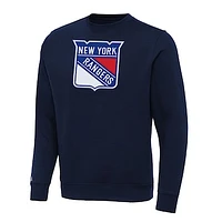 Men's Antigua Navy New York Rangers Big & Tall Victory Crewneck Pullover Sweatshirt