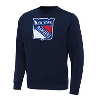 Men's Antigua Navy New York Rangers Big & Tall Victory Crewneck Pullover Sweatshirt