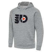 Men's Antigua Heather Gray Philadelphia Flyers Big & Tall Victory Pullover Hoodie