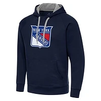 Men's Antigua Navy New York Rangers Big & Tall Victory Pullover Hoodie