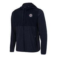Men's Antigua Navy Winnipeg Jets Sway Full-Zip Hoodie Jacket
