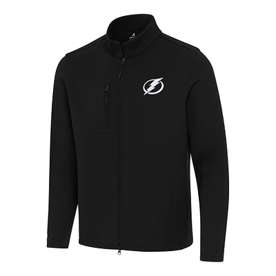 Men's Antigua Tampa Bay Lightning Objection Double-Peached Full-Zip Jacket