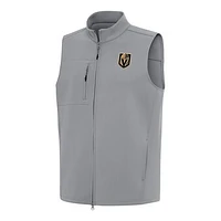 Men's Antigua Gray Vegas Golden Knights Demand Full-Zip Vest