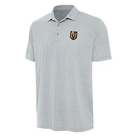 Men's Antigua  Heather Gray Vegas Golden Knights Scheme Polo