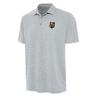Men's Antigua  Heather Gray Vegas Golden Knights Scheme Polo