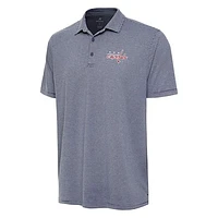 Men's Antigua  Heather Navy Washington Capitals Scheme Polo