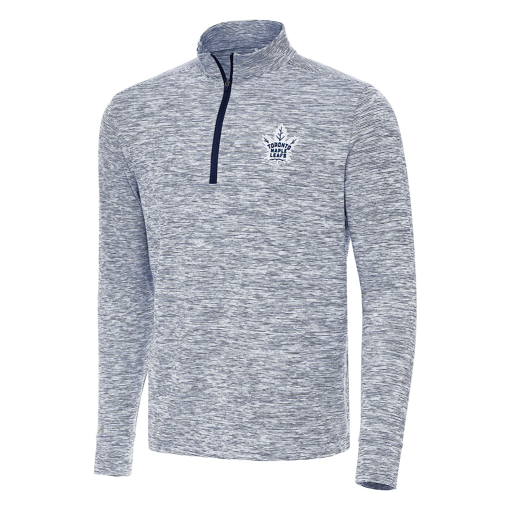 Men's Antigua Navy Toronto Maple Leafs Cause Quarter-Zip Top