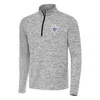 Men's Antigua Black Toronto Maple Leafs Cause Quarter-Zip Top