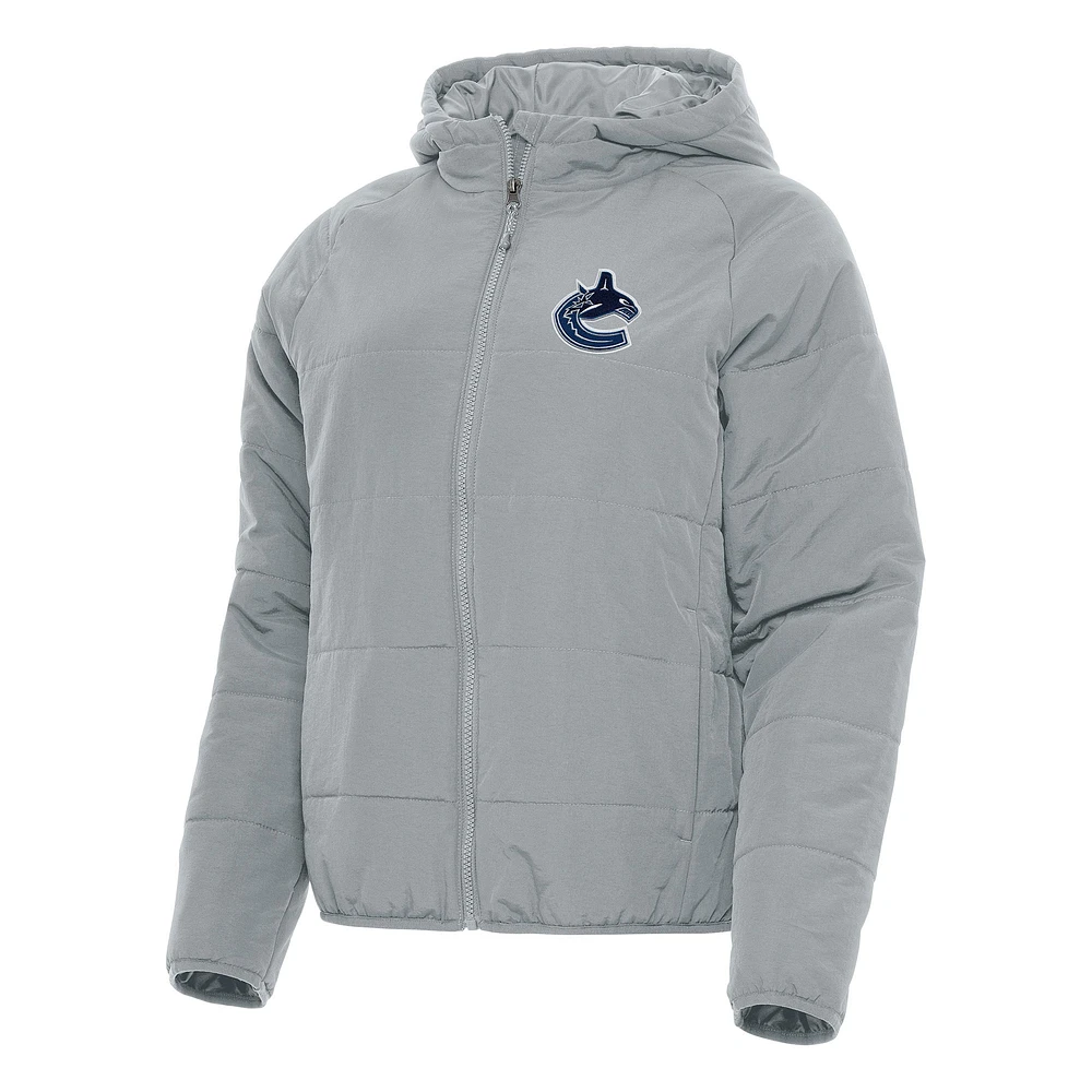 Women's Antigua Vancouver Canucks Universe Full-Zip Puffer Jacket