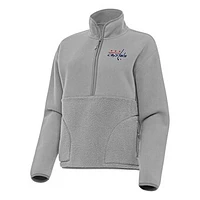 Women's Antigua Washington Capitals Figure Half-Zip Pullover Sweatshirt