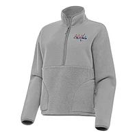 Women's Antigua Washington Capitals Figure Half-Zip Pullover Sweatshirt