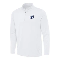 Men's Antigua White Tampa Bay Lightning Reprocess Quarter-Zip Top