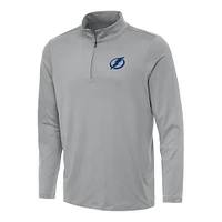 Men's Antigua Gray Tampa Bay Lightning Reprocess Quarter-Zip Top