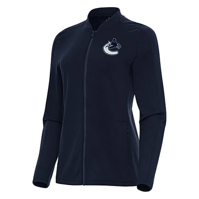 Women's Antigua Navy Vancouver Canucks Continual Full-Zip Jacket