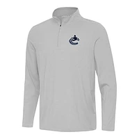 Men's Antigua Vancouver Canucks Twine Quarter-Zip Top