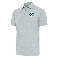 Men's Antigua Heather Tampa Bay Lightning Big & Tall Par 3 Polo