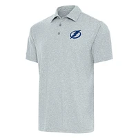 Men's Antigua Heather Tampa Bay Lightning Big & Tall Par 3 Polo