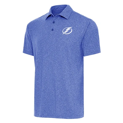 Men's Antigua  Heather Royal Tampa Bay Lightning Big & Tall Par 3 Polo