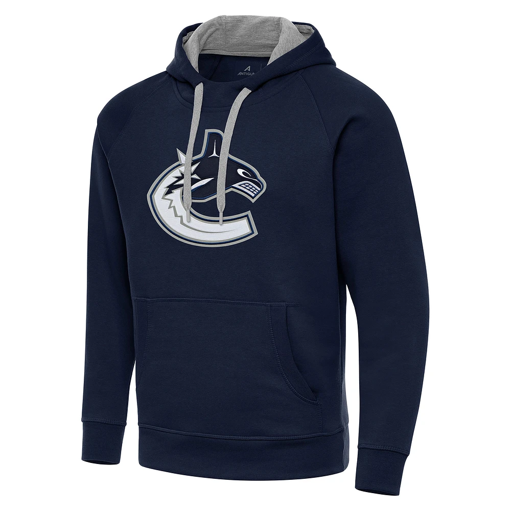Men's Antigua Navy Vancouver Canucks Big & Tall Victory Pullover Hoodie