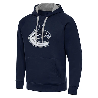 Men's Antigua Navy Vancouver Canucks Big & Tall Victory Pullover Hoodie