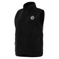 Women's Antigua Winnipeg Jets Nostalgic Full-Zip Vest