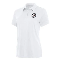 Women's Antigua White Winnipeg Jets Reprocess Polo