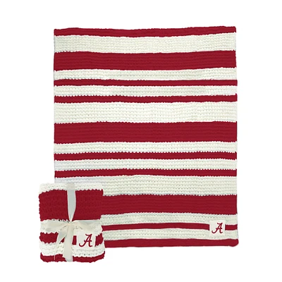 Alabama Crimson Tide 50" x 60" Cable-Knit Throw Blanket