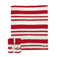 Ohio State Buckeyes 50" x 60" Cable-Knit Throw Blanket