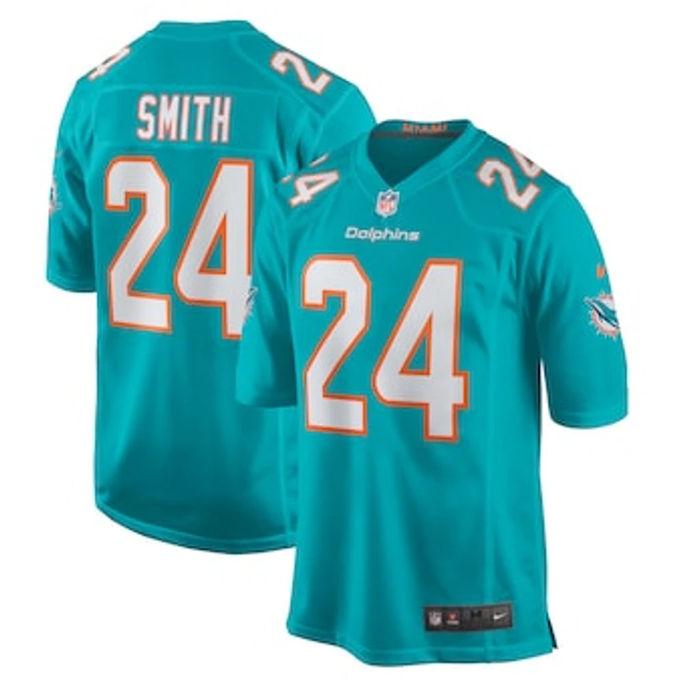 Men's Nike Cam Smith  Aqua Miami Dolphins Game Jersey