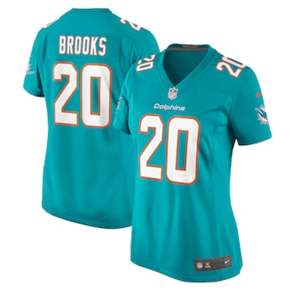 Women's Nike Jordyn Brooks  Aqua Miami Dolphins Game Jersey