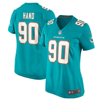 Women's Nike Da'Shawn Hand  Aqua Miami Dolphins Game Jersey