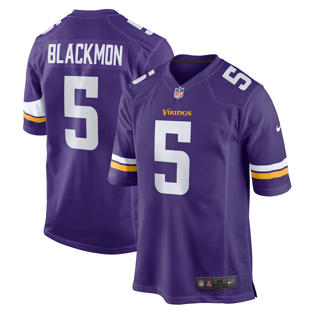 Men's Nike Mekhi Blackmon  Purple Minnesota Vikings Game Jersey